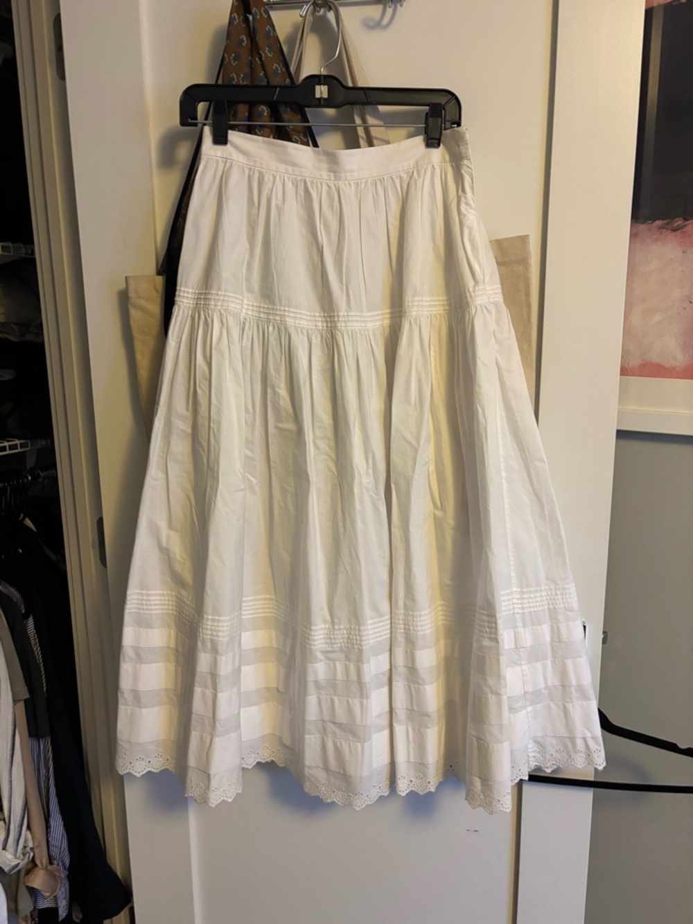 Doen SEBASTIANE white maxi skirt in small - Picture 2 of 3